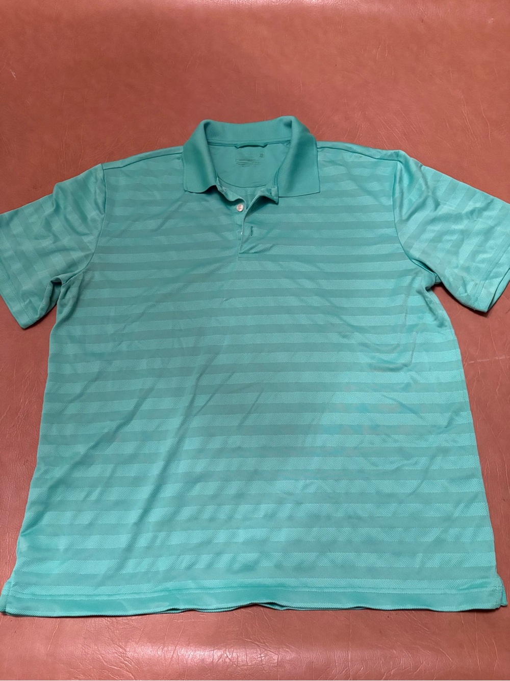 Under Armour Teal Striped Polo